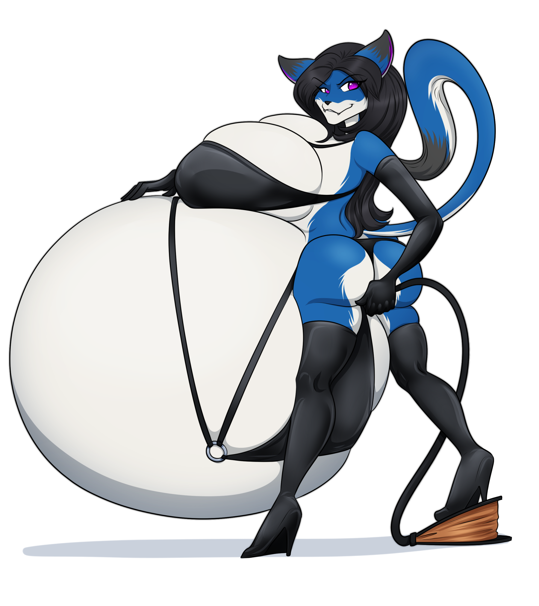 Female Furry Belly Inflation Hose