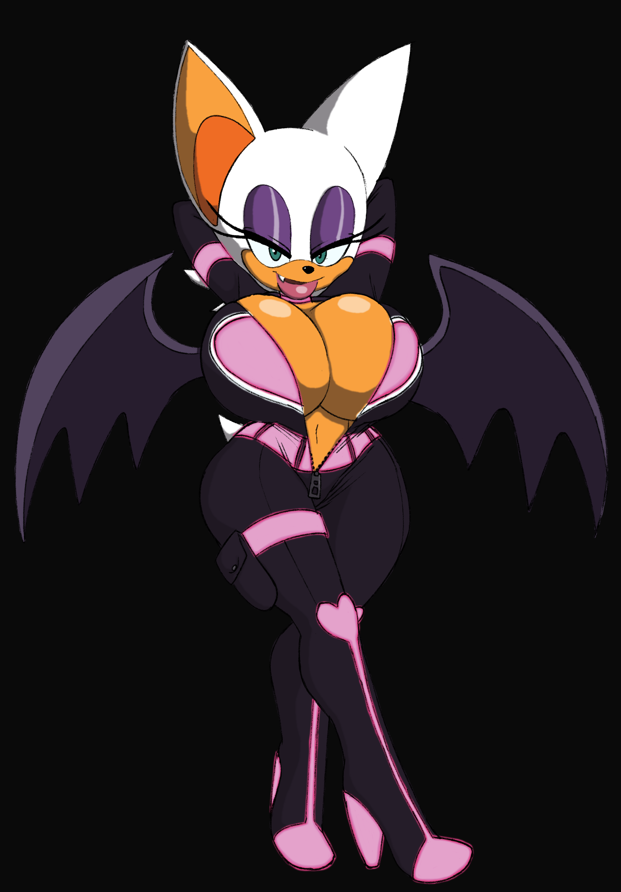 Rouge The Bat Big Breast