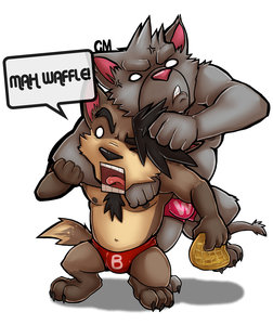 MAH WAFFLE!!! by cursedmarked