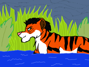 The tiger goes for its prey. by BritishTiger