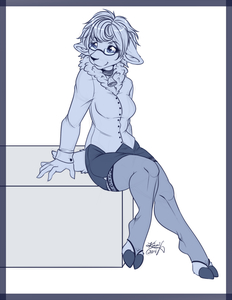 Madison waiting for her students by jorun1981