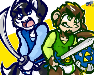 [CHUMMISSION] - CRINKLE SWORDSMEN  by babymonkey
