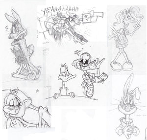 Bugs/Daffy by greentie