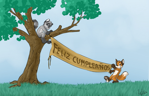 Feliz cumpleeee Pacoooo!! by Iztli