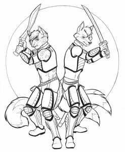 Alexodia and Foxulos by DAQ