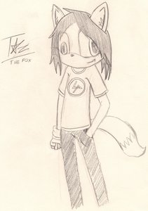 Taz the Fox (Drawn) by RoderickHawkins