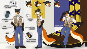 Official George Fox Ref Sheet (Micro) by FurryJackman