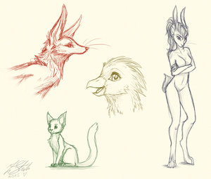 Sketches! by SensetiveWhiskers