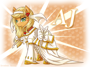 Applejack the bride by vavacung