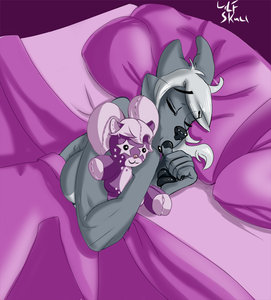 Sleeping with Jinxy by wolfskull