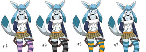 glaceon animation cell WIP by yiffmasters