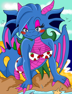Ame the Dragon by PurplePyroHedgie