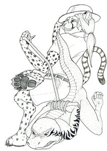 Fleet and Lafitte - Crocodile Wrestling by Lafitte