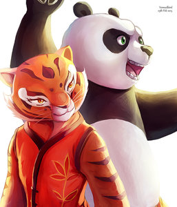 Tigress and PO by vermeilbird