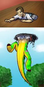 Down the toon hole by DanielKay