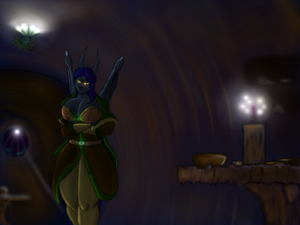 In her laboratory by MrXFactor