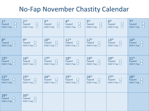 November Chastity Calender by Floofy