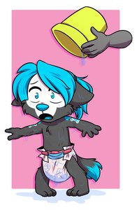 Wet cub by TinyNorth