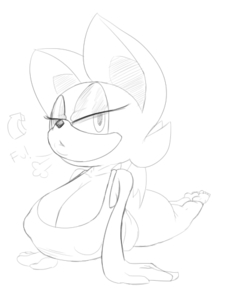 Rouge In The "Updog" position by Garbledina