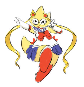 Alphys cosplaying by Sparkydb