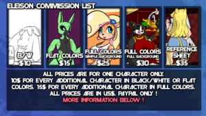 Commission Price and Listing by Wafflefops