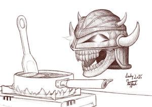 Iron Lich cooks some ramen by AbhorrenceDrive