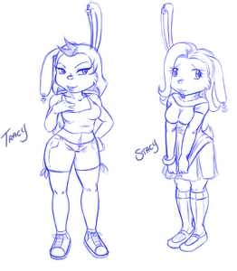 Tracy and Stacy by Dustbunny369