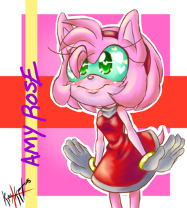 Amy Rose by KasKetArt