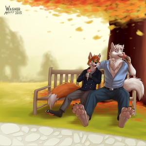 Iced cream in the park :/3 by AlphaQuiss