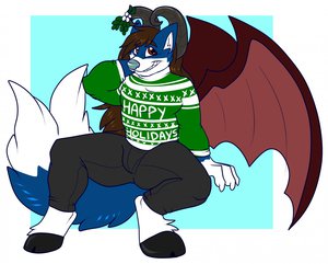 Waiting under the Mistletoe by JacobWolfwing