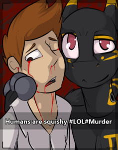 A genocidal Mewtwo by ConmanWolf