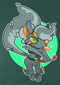 Stickercritters - Skunk by adjective