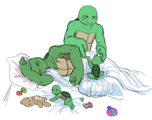 Raph napping by blackdragonsama