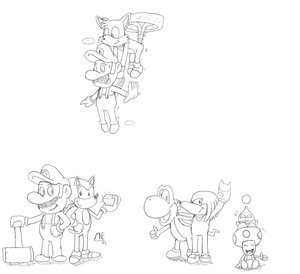 Mario & Sonic Allstars by TheMN