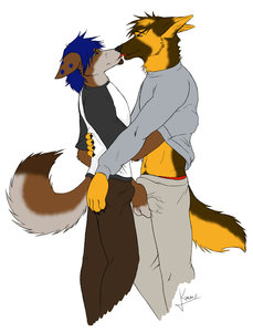 Kissing mates by kimmykun