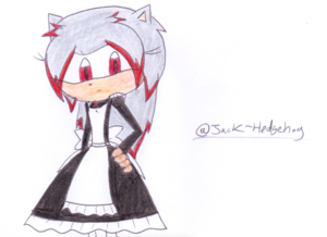 Akyushi's Hair Down by JackHedgehog