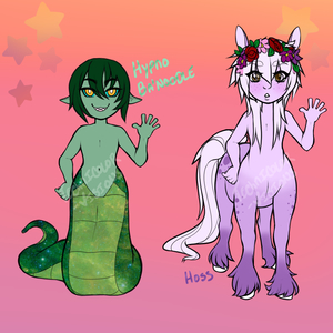 OTA Adopts - Snek and Hoss by BroadwayBunny