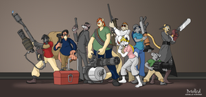 Team Furtress 2 by Azraelle