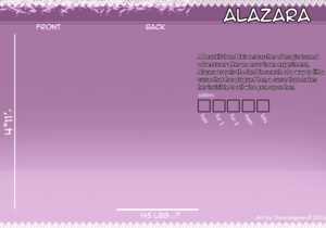 Alazara Ref Sheet by TheOrangeWolf