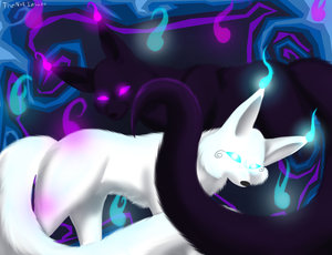 Purple and blue lights by theshadowmoon
