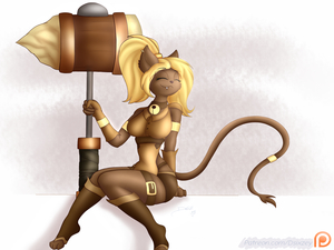 [Commission] Ophelia's Hammer by Dsixzey