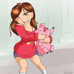 Mabel Pines and Waddles~ by MakoRuu