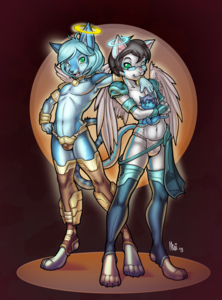 Tenshi and Jez's Special Outfits by TenshiCat