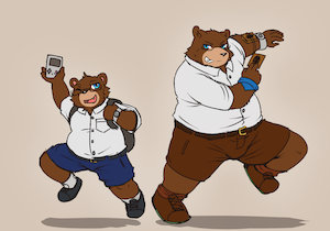 Shinodakuma in student uniform by ShinodaKuma