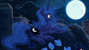 Luna and the Moon by JunglePony