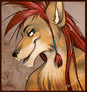 [C] Wolf Nanaki Bust by Luniara by WolfNanaki