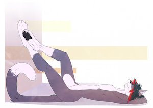 Relaxing Kitty by AFuzzyKitty
