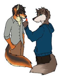 Red & Jay by bluntgypsy