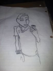 a drawing of one of my friends by demon123