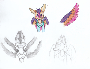 I may or may not be working on making myself a fursona. by Toastedcake